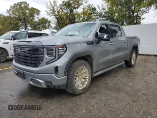 2023 GMC Sierra 1500 Denali Ultimate with VIN 1GTUUHEL4PZ168575, listed as a Copart auction lot 72062394 with 49,003 mi miles and Salvage Title. Bid and sale history available at carsss.com. Image 1.