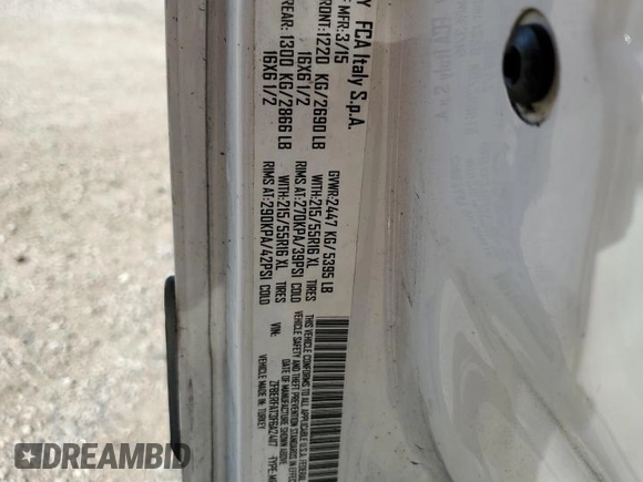 2015 Ram ProMaster City Cargo Tradesman with VIN ZFBERFAT3F6A24117, listed as a Copart auction lot 63960003 with 190,540 mi miles and . Bid and sale history available at DreamBid. Image 12.
