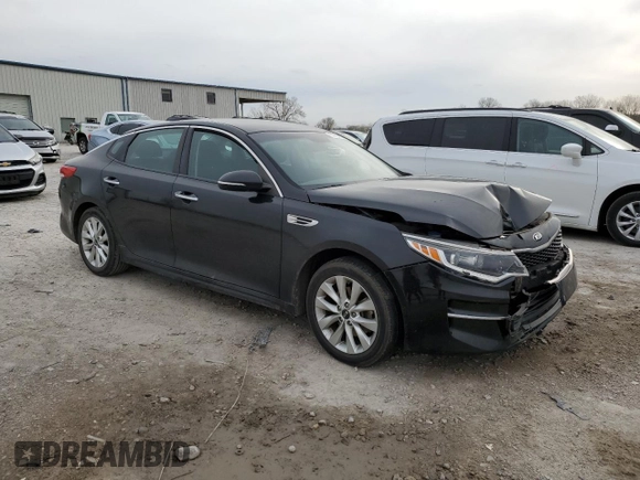 2016 Kia Optima LX with VIN 5XXGT4L39GG001627, listed as a Copart auction lot 51493415 with Not Provided miles and Salvage Title. Bid and sale history available at carsss.com. Image 4.