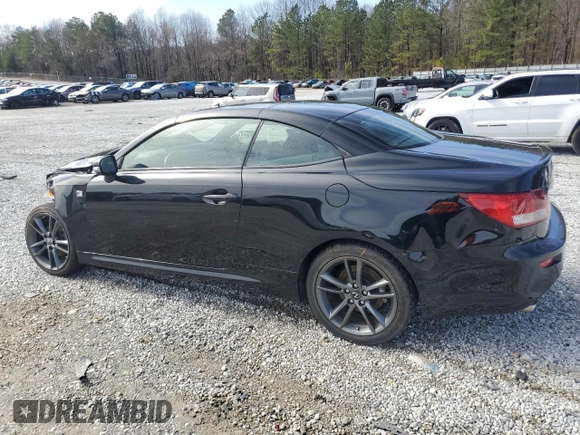 2013 Lexus IS 250 C с VIN JTHFF2C22D2527273, выставлен на аукционе Copart как лот 45405925 с пробегом Не указан миль и Списание • Salvage title. История ставок и продаж доступна на DreamBid. Изображение 2.