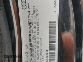 2014 Audi RS 5 z VIN WUAC6AFR4EA900833, wystawiony jako Copart lot #55972465 z przebiegiem Nie podano mil oraz Szkody całkowita. Historia ofert i sprzedaży dostępna na DreamBid. Obrazek 13.