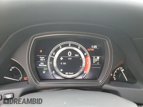2019 Lexus LS with VIN JTHC51FF1K5007446, listed as a Copart auction lot 47107995 with 9,653 mi miles and Salvage Title. Bid and sale history available at carsss.com. Image 9.