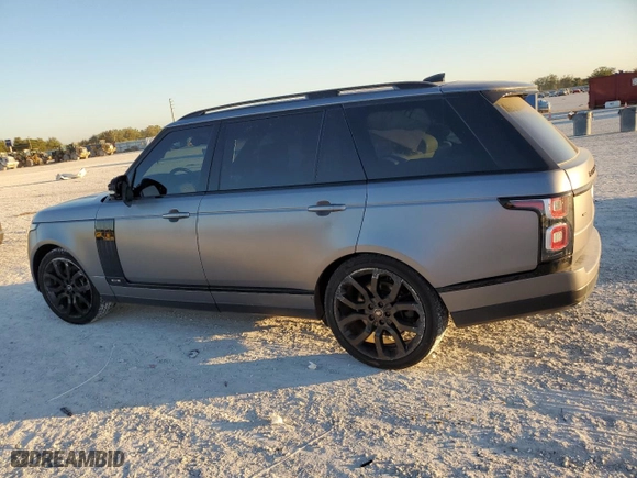 2020 Land Rover Range Rover with VIN SALGS5SEXLA569475, listed as a Copart auction lot 82700814 with 73,738 mi miles and Salvage Title. Bid and sale history available at carsss.com. Image 2.
