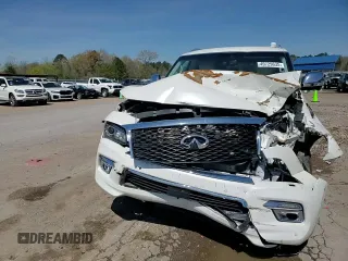 2017 Infiniti QX80 with VIN JN8AZ2NF1H9645805, listed as a Copart auction lot 49729635 with 98,451 mi miles and Salvage Title. Bid and sale history available at carsss.com. Image 11.