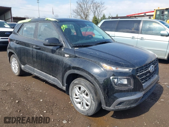 2022 Hyundai Venue SE with VIN KMHRB8A39NU198646, listed as a IAAI auction lot 41907792 with 24,131 mi miles and . Bid and sale history available at DreamBid. Image 1.