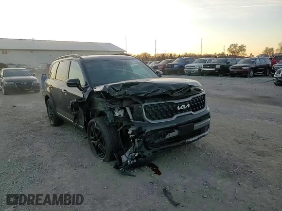 2023 Kia Telluride SX with VIN 5XYP5DGC1PG387296, listed as a Copart auction lot 81587334 with 21,435 mi miles and Salvage title. Bid and sale history available at DreamBid. Image 12.