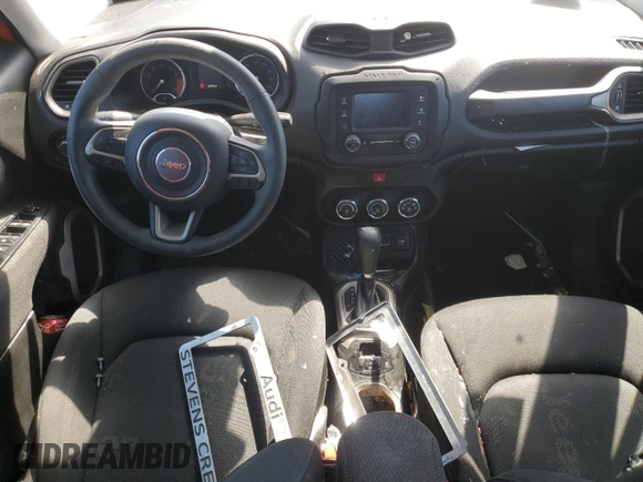 2017 Jeep Renegade Sport with VIN ZACCJAAB0HPE79168, listed as a Copart auction lot 61604485 with 63,296 mi miles and Salvage title. Bid and sale history available at DreamBid. Image 8.
