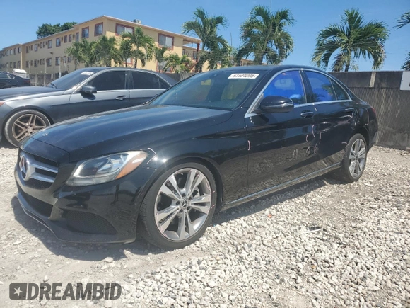 2018 Mercedes-Benz C 300 z VIN WDDWF4JB8JR318967, wystawiony jako Copart lot #61594095 z przebiegiem 93 534 mil mil oraz Szkoda całkowita • Salvage title. Historia ofert i sprzedaży dostępna na DreamBid. Obrazek 1.