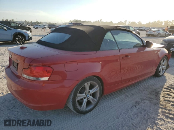 2010 BMW 1 Series 128i with VIN WBAUL7C5XAVJ77407, listed as a Copart auction lot 75903634 with 127,619 mi miles and Salvage title. Bid and sale history available at DreamBid. Image 3.