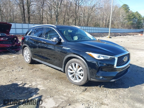 2020 Infiniti QX50 Luxe with VIN 3PCAJ5M12LF117067, listed as a IAAI auction lot 41172977 with 56,991 mi miles and . Bid and sale history available at DreamBid. Image 1.