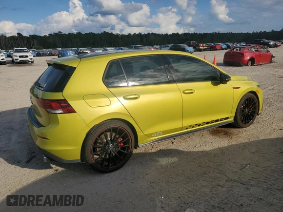 2023 Volkswagen Golf GTI 40th Anniversary Edition with VIN WVW9A7CD5PW173516, listed as a Copart auction lot 68307804 with 14,910 mi miles and Salvage Title. Bid and sale history available at carsss.com. Image 3.
