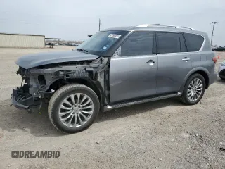 2016 Infiniti QX80 with VIN JN8AZ2ND7G9801097, listed as a Copart auction lot 47796925 with 0 mi miles and Salvage Title. Bid and sale history available at carsss.com. Image 1.