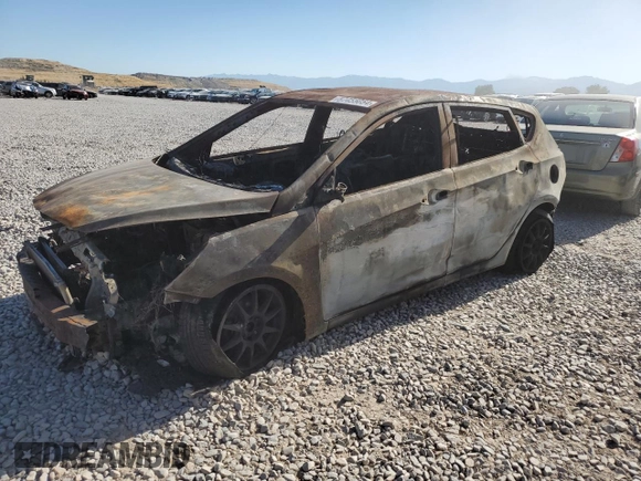 2017 Hyundai Accent SE with VIN KMHCT5AE7HU313235, listed as a Copart auction lot 57455054 with Not Provided miles and Salvage Title. Bid and sale history available at DreamBid. Image 1.