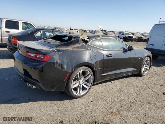 2018 Chevrolet Camaro 2LT with VIN 1G1FD1RS8J0121054, listed as a Copart auction lot 73581274 with 42,172 mi miles and Salvage Title. Bid and sale history available at carsss.com. Image 3.