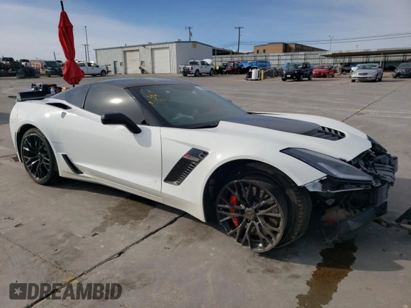 2016 Chevrolet Corvette Z06 2LZ with VIN 1G1YS2D67G5612192, listed as a Copart auction lot 83853334 with 33,808 mi miles and Salvage title. Bid and sale history available at DreamBid. Image 4.