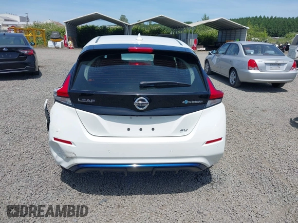 2021 Nissan LEAF SV with VIN 1N4AZ1CV0MC556505, listed as a IAAI auction lot 42438895 with 20,249 mi miles and . Bid and sale history available at DreamBid. Image 16.