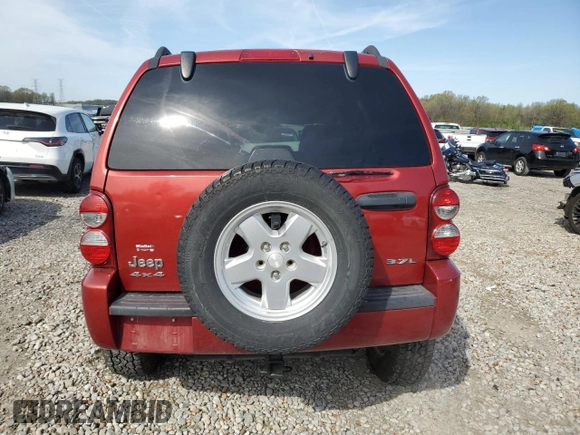 2007 Jeep Liberty Sport with VIN 1J4GL48K37W710143, listed as a Copart auction lot 50622585 with 203,305 mi miles and Salvage Title. Bid and sale history available at carsss.com. Image 6.