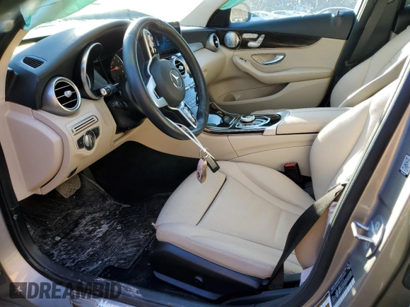 2020 Mercedes-Benz C 300 with VIN 55SWF8EB3LU326543, listed as a Copart auction lot 42502215 with 40,385 mi miles and Salvage Title. Bid and sale history available at DreamBid. Image 7.
