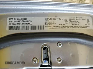 2024 Ram 2500 Big Horn с VIN 3C6UR5DJ3RG353713, выставлен на аукционе Copart как лот 63202265 с пробегом 5 551 миль миль и Чистый • Clean title. История ставок и продаж доступна на DreamBid. Изображение 12.