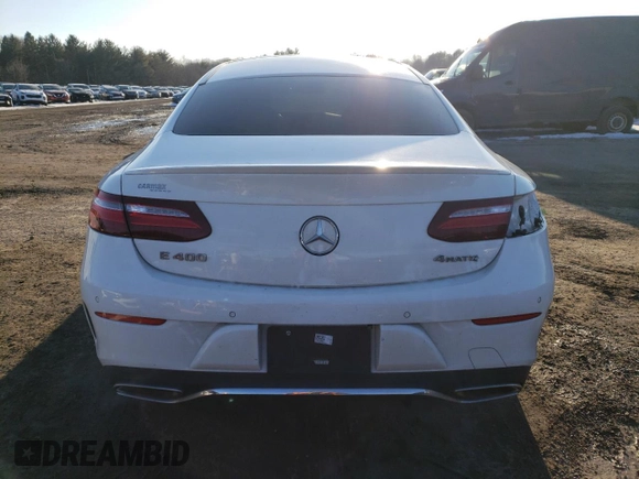 2018 Mercedes-Benz E-Class E 400 with VIN WDD1J6GB0JF009586, listed as a Copart auction lot 87794405 with 66,647 mi miles and Salvage Title. Bid and sale history available at carsss.com. Image 6.