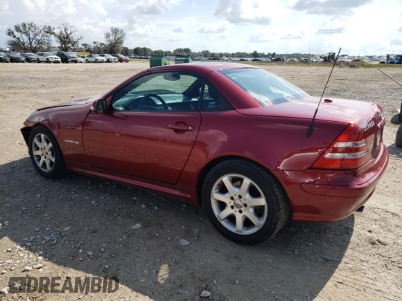 2002 Mercedes-Benz SLK-Class 2.3L Kompressor with VIN WDBKK49F32F243947, listed as a Copart auction lot 68308554 with 60,116 mi miles and Salvage Title. Bid and sale history available at carsss.com. Image 2.