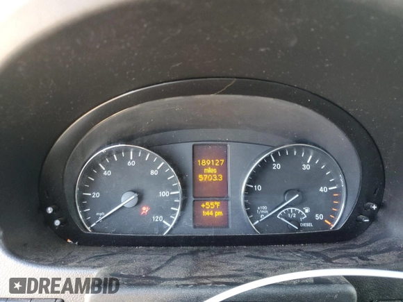 2016 Mercedes-Benz Sprinter Cargo with VIN WD3PE7DD2GP322396, listed as a Copart auction lot 49437965 with 189,127 mi miles and Salvage Title. Bid and sale history available at carsss.com. Image 9.