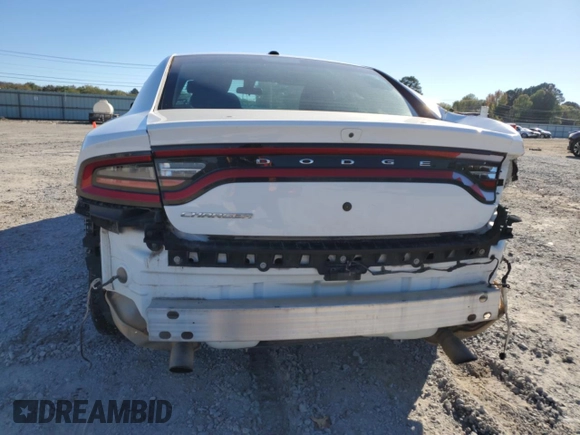 2019 Dodge Charger Police with VIN 2C3CDXAG8KH589209, listed as a Copart auction lot 80662924 with 44,280 mi miles and Salvage Title. Bid and sale history available at DreamBid. Image 6.