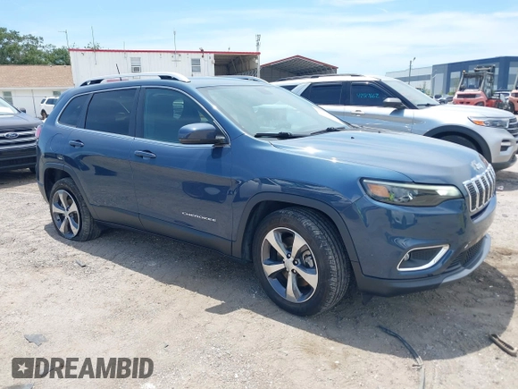 2019 Jeep Cherokee Limited z VIN 1C4PJLDB9KD454574, wystawiony jako IAAI lot #42559910 z przebiegiem 52 345 mil mil oraz . Historia ofert i sprzedaży dostępna na DreamBid. Obrazek 1.