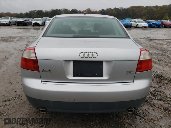 2003 Audi A4 3.0L with VIN WAULT68E73A173999, listed as a Copart auction lot 81371874 with 170,976 mi miles and Clean Title. Bid and sale history available at carsss.com. Image 6.