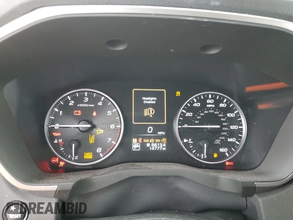 2023 Subaru Ascent Touring with VIN 4S4WMAWD3P3458649, listed as a Copart auction lot 46711425 with 14,777 mi miles and Salvage title. Bid and sale history available at DreamBid. Image 9.