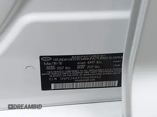 2018 Hyundai Sonata SE with VIN 5NPE24AF9JH698963, listed as a IAAI auction lot 42107412 with 107,047 mi miles and . Bid and sale history available at carsss.com. Image 9.