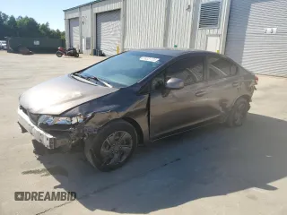 2013 Honda Civic LX с VIN 2HGFB2F58DH533641, выставлен на аукционе Copart как лот 58331725 с пробегом 79 830 миль миль и Списание • Salvage title. История ставок и продаж доступна на DreamBid. Изображение 1.