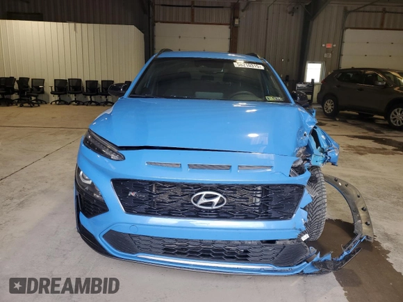 2022 Hyundai Kona N Line with VIN KM8K3CA34NU902544, listed as a Copart auction lot 58210315 with 57,899 mi miles and Salvage title. Bid and sale history available at DreamBid. Image 5.