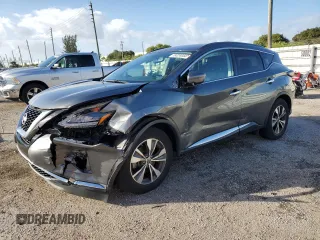 2019 Nissan Murano SL with VIN 5N1AZ2MJ5KN127983, listed as a Copart auction lot 78324444 with 53,284 mi miles and Non Repairable. Bid and sale history available at DreamBid. Image 1.