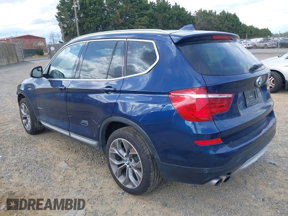 2017 BMW X3 xDrive35i with VIN 5UXWX7C57H0U40507, listed as a IAAI auction lot 41883501 with 72,738 mi miles and . Bid and sale history available at DreamBid. Image 3.
