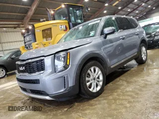 2022 Kia Telluride LX z VIN 5XYP24HC4NG230804, wystawiony jako Copart lot #55994425 z przebiegiem 97 397 mil mil oraz Szkoda całkowita • Salvage title. Historia ofert i sprzedaży dostępna na DreamBid. Obrazek 1.
