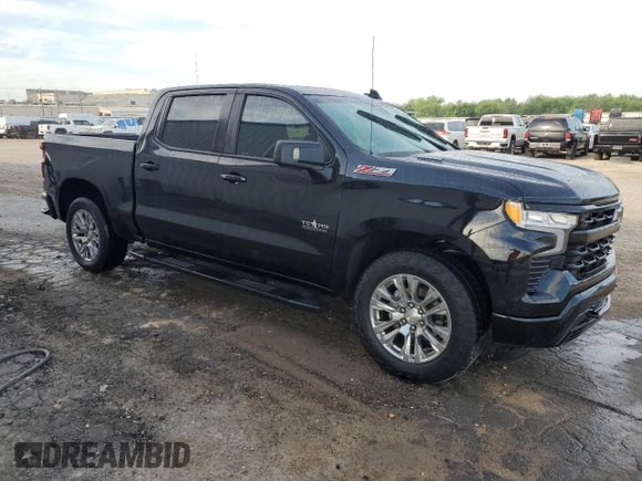 2023 Chevrolet Silverado 1500 RST with VIN 1GCUDEE82PZ183568, listed as a Copart auction lot 73256954 with 30,652 mi miles and Salvage Title. Bid and sale history available at DreamBid. Image 4.