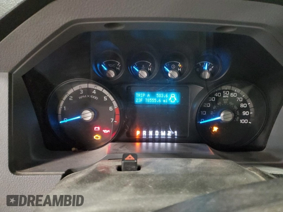 2012 Ford F-350 XL with VIN 1FTRF3B61CED09993, listed as a Copart auction lot 85882964 with 78,555 mi miles and Clean Title. Bid and sale history available at DreamBid. Image 9.