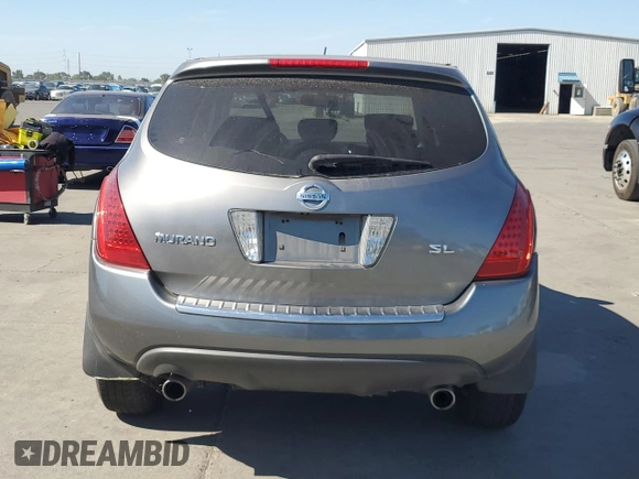 2006 Nissan Murano SL с VIN JN8AZ08T16W422166, выставлен на аукционе Copart как лот 56420595 с пробегом 148 646 миль миль и Списание • Salvage title. История ставок и продаж доступна на DreamBid. Изображение 6.