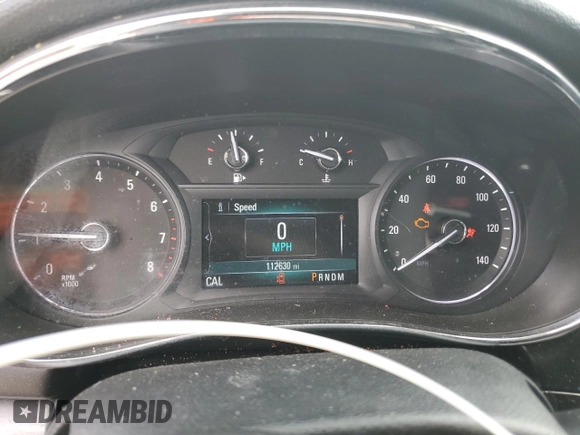 2018 Buick Encore Preferred with VIN KL4CJASB2JB592788, listed as a Copart auction lot 50363145 with 112,630 mi miles and Salvage Title. Bid and sale history available at DreamBid. Image 9.