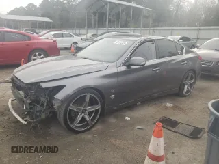 2015 Infiniti Q50 with VIN JN1BV7AP3FM342500, listed as a Copart auction lot 43793335 with Not provided miles and Salvage title. Bid and sale history available at DreamBid. Image 1.