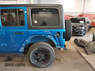 2021 Jeep Wrangler Unlimited Sport S with VIN 1C4HJXDG9MW797013, listed as a IAAI auction lot 41966754 with 53,583 mi miles. Bid and sale history available at carsss.com. Image 6.