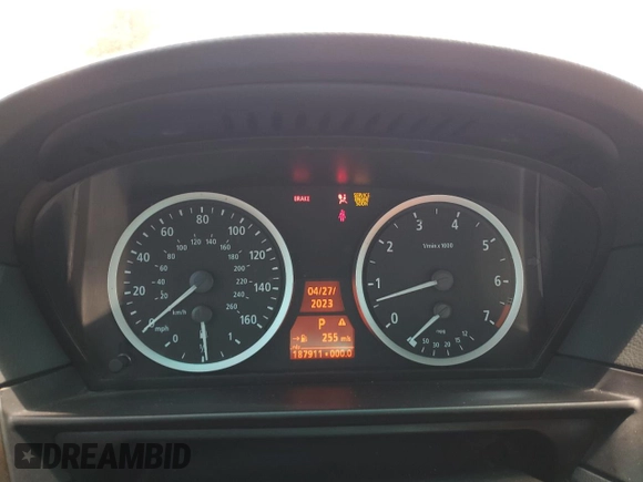 2005 BMW 5 Series 530i with VIN WBANA73505CR59646, listed as a Copart auction lot 55264865 with 187,911 mi miles and Salvage title. Bid and sale history available at DreamBid. Image 9.