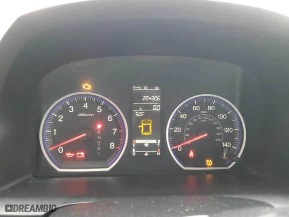 2007 Honda CR-V EX with VIN JHLRE48507C034421, listed as a Copart auction lot 41892825 with 204,306 mi miles and Salvage Title. Bid and sale history available at carsss.com. Image 9.