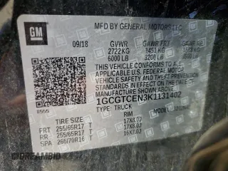 2019 Chevrolet Colorado 4WD LT z VIN 1GCGTCEN3K1131402, wystawiony jako Copart lot #42211355 z przebiegiem 69 724 mil mil oraz Szkoda całkowita • Salvage title. Historia ofert i sprzedaży dostępna na DreamBid. Obrazek 14.