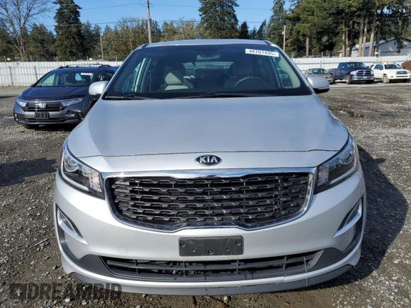 2021 Kia Sedona LX with VIN KNDMB5C14M6671364, listed as a Copart auction lot 48707495 with 58,661 mi miles and Salvage Title. Bid and sale history available at carsss.com. Image 5.