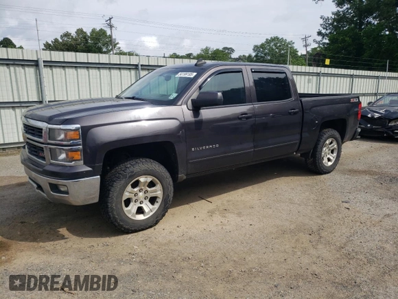2015 Chevrolet Silverado 1500 LT with VIN 3GCUKREC0FG509688, listed as a Copart auction lot 54199185 with 0 mi miles and Salvage Title. Bid and sale history available at carsss.com. Image 1.
