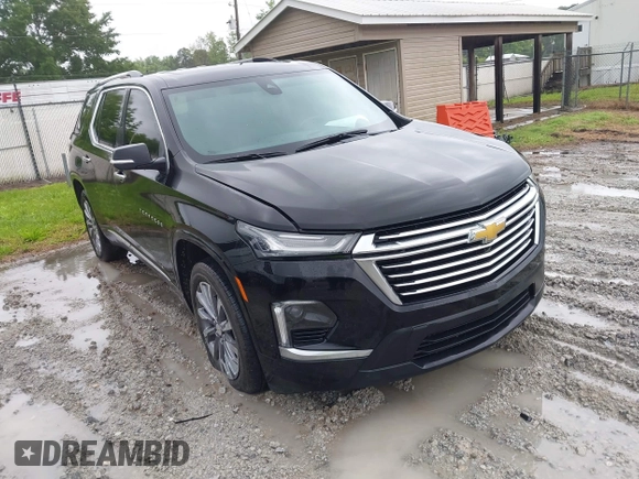 2023 Chevrolet Traverse Premier with VIN 1GNERKKW7PJ273618, listed as a IAAI auction lot 42180117 with 38,082 mi miles and . Bid and sale history available at DreamBid. Image 1.