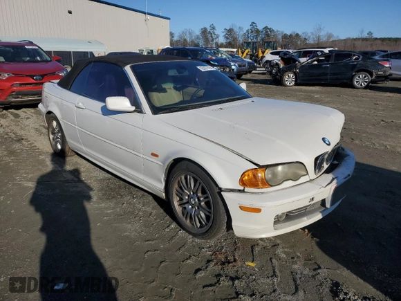 2002 BMW 3 Series 330Ci with VIN WBABS53462JU91473, listed as a Copart auction lot 42807925 with 178,930 mi miles and Salvage Title. Bid and sale history available at carsss.com. Image 4.