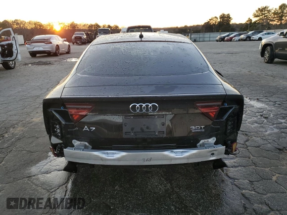 2017 Audi A7 Premium Plus with VIN WAUW3AFC4HN034186, listed as a Copart auction lot 85162674 with 57,310 mi miles and Salvage Title. Bid and sale history available at carsss.com. Image 6.